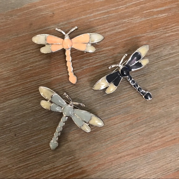 3 Dragonfly Brooches - NWOT - Picture 2 of 4